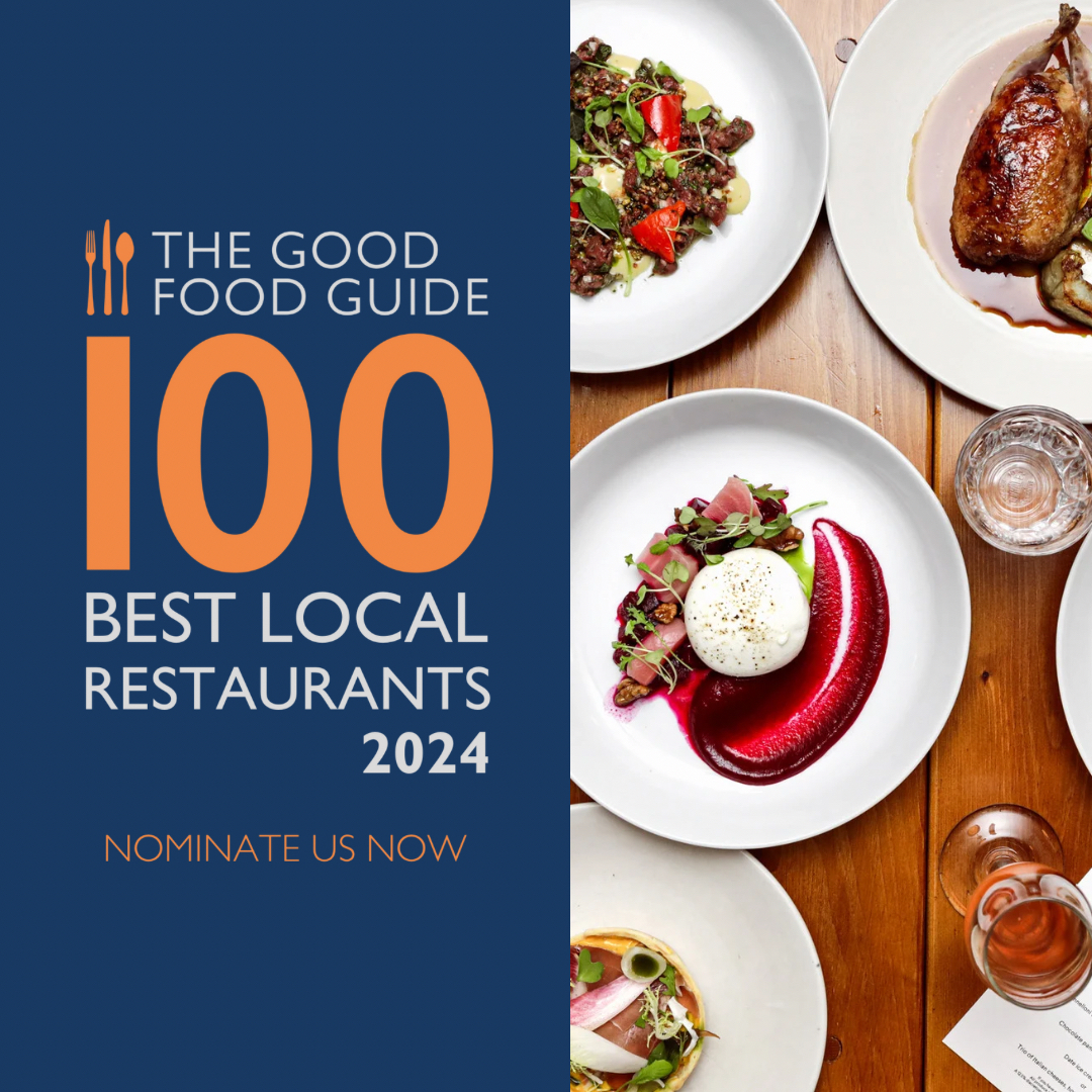 We need your help ❤️ Nominations are now open for the Good Food Guide’s Best Local Restaurants 2024 and we would be super grateful if you would throw our name into the ring. Grazie millie a tutti ❤️ Nominations are open from 10 April 2024 12:00PM to 22 May 2024 11.59PM