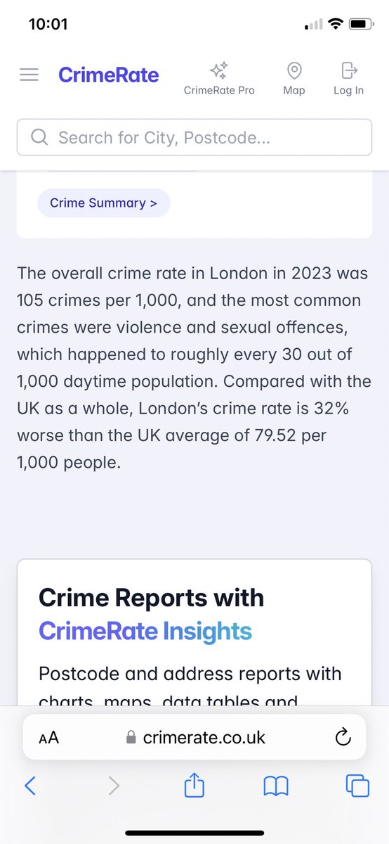 @DavidLammy @SadiqKhan Under @SadiqKhan London’s crime rate is 32%⬆️ than the UK average A vote for @SadiqKhan is a vote for more crime especially violent and sexual crimes