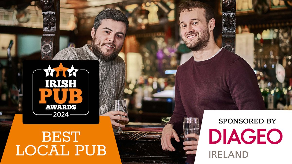 IrishPub_Awards's tweet photo. Is your pub the heart of the community? Make sure to enter this year's #IrishPubAwards2024 & tell us why you deserve to be crowned Best Local Pub.
Enter today click here📲https://t.co/grgb0Tl3Gd
Category sponsored by: @DiageoIreland #bestlocal #irishpub #supportlocal #community https://t.co/NLZKlyethS