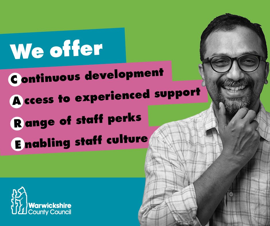 Go to our Adult #SocialCare and Support #Recruitment Event on Wednesday 22nd May, Shire Hall, #Warwick. Find out about our career progression pathways, flexible and innovative working environment, and our amazing staff benefits! Register your interest: bit.ly/WarksASCjobsev…