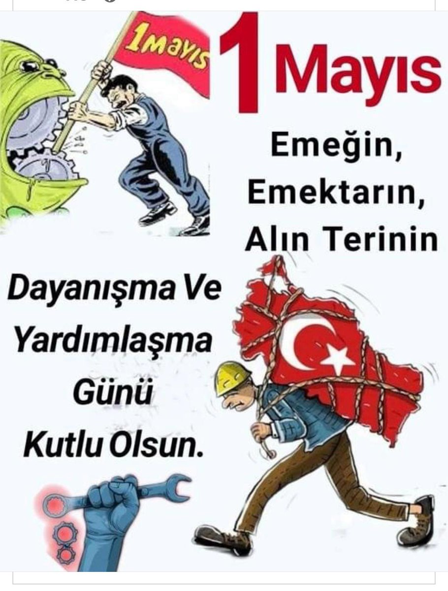 İşçinin, emekçinin bayramı 1 Mayıs Emek ve Dayanışma Günü kutlu olsun..