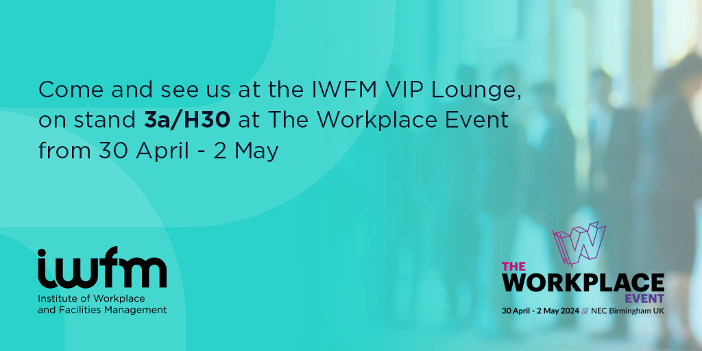 Attending the @WorkplaceEvent? Come and see us at the IWFM VIP Lounge at stand 3a/H30 and join our engaging Workplace Leaders Summit panel discussions and Knowledge Hub sessions. View our full schedule here > ow.ly/X9yF50Rte4U #TWE2024 #Workplace #facman