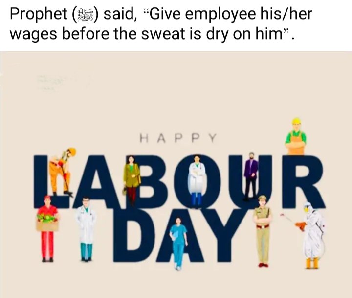 Exactly right we should maintain that... #happylabourday2024