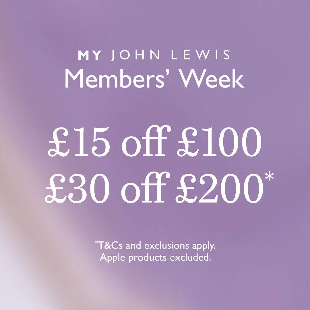 Members week starts in John Lewis & Partners Today! On top of golden tickets, there’s so much excitement in-store – and once the weekend arrives, unmissable fun includes live DJs, fizz stations and exclusive Fashion and Home events celebrating the best of summer style.