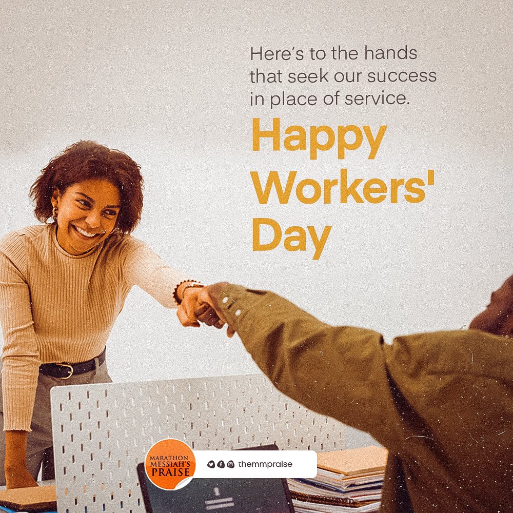 “And whatever you do, do it heartily, as to the Lord rather than to men.” - Colossians 3:23 Here’s to the hands that seek our success in place of service. Happy Workers’ Day! May we honor God in our work and serve with excellence, knowing that our labour is not in vain.…