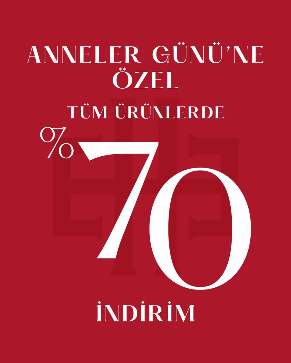 Anneler Günü’ne özel tüm ürünlerde %70 indirim fırsatı mağazalarımızda ve englishhome.com’da seni bekliyor! ♥️