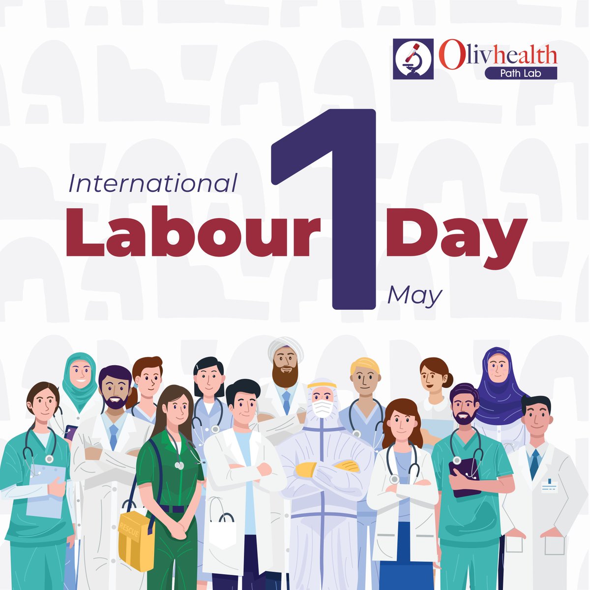 'Today, we celebrate the tireless efforts of workers worldwide. At OlivHealth Path Lab, we honor the dedication of every individual contributing to health and wellness. Happy International Labour Day!'

#Olivhealthpathlab #LabourDay #HealthHeroes #MayDay #1stMay