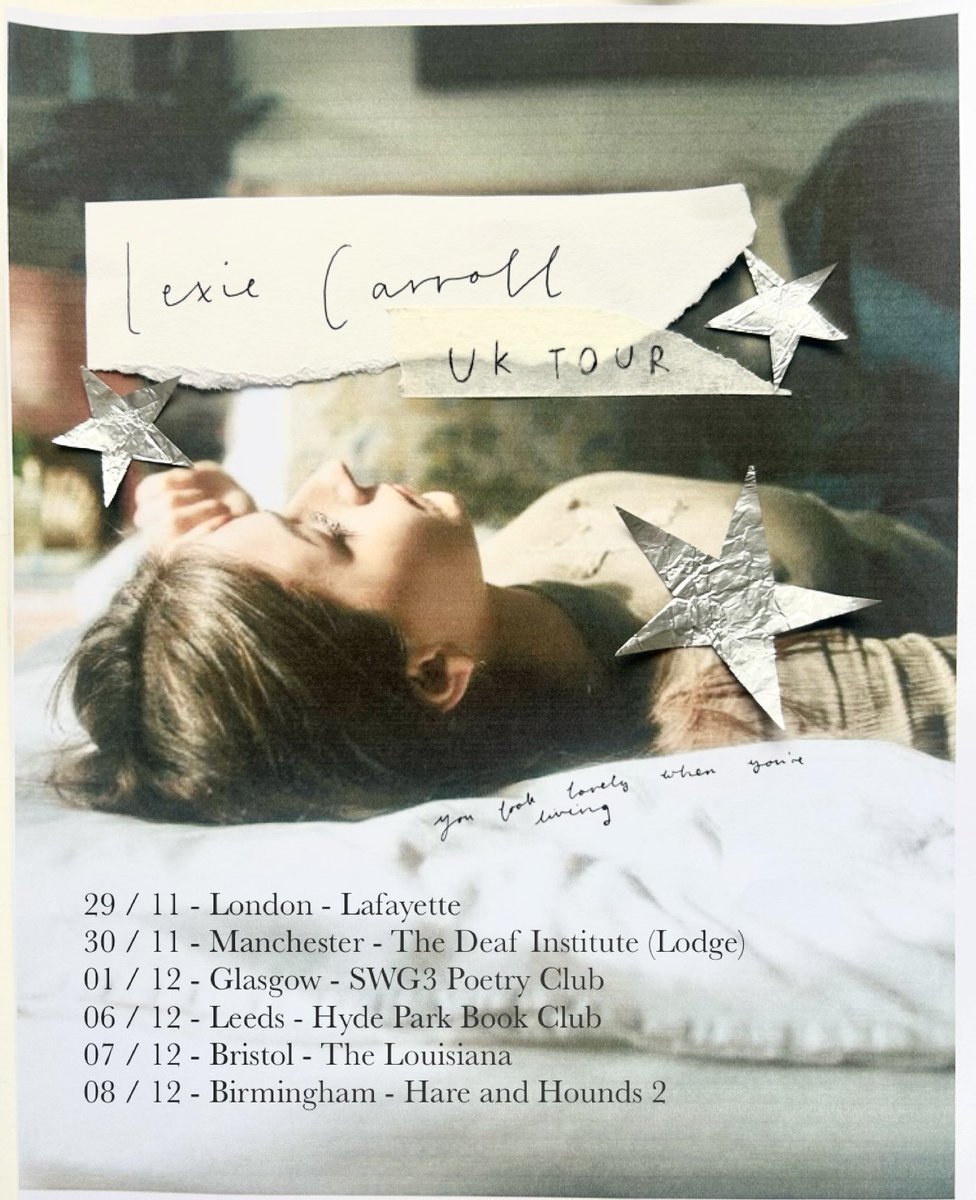 i’m going on tour !!! tickets go on sale 10 am friday :) <3