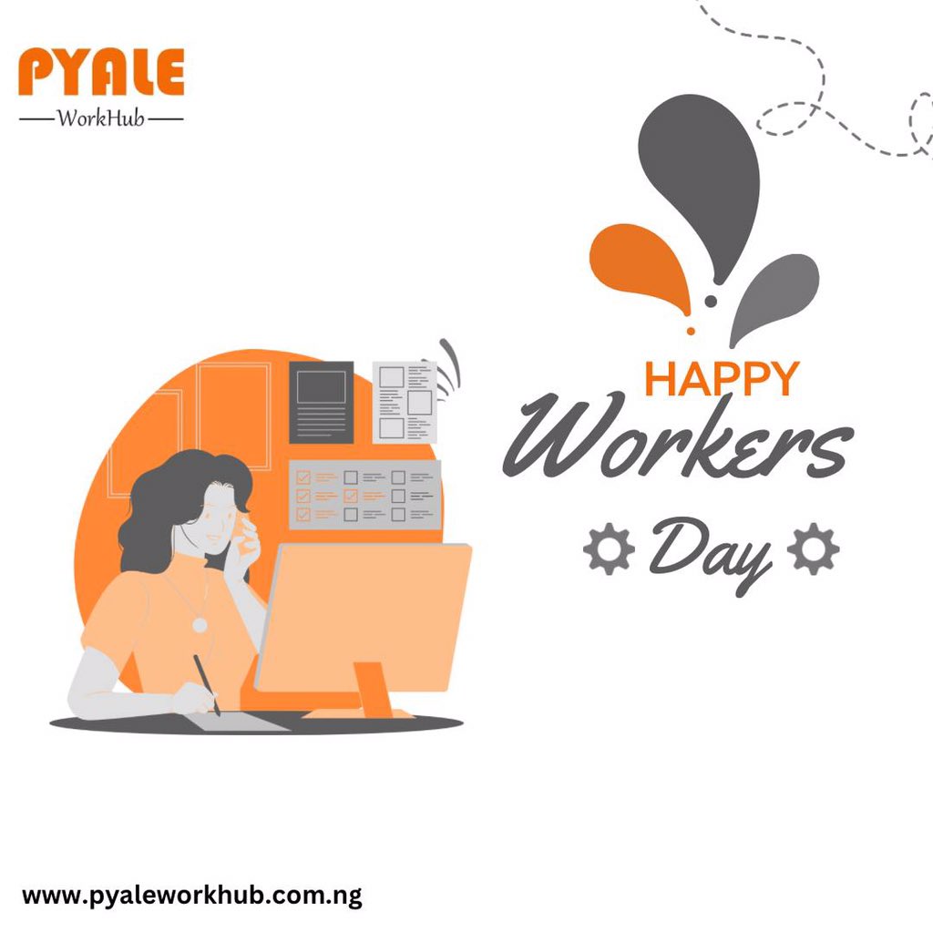 Hello May! Happy workers day. #pyaleworkhub #pyaleproperties #coworkingoffice #workersday #may #happynewmonth❤️ #hnm #porthacourt