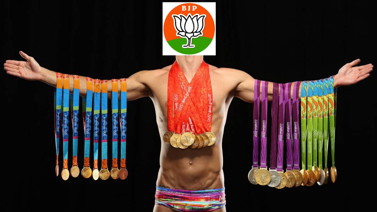 Bjp if corruption was an Olympic sport.