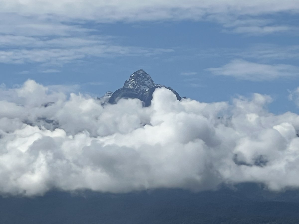 This is the best view I got of Mt. Kenya from Nanyuki’s Peaks Hotel. What a weekend that was. #tembeaKenya