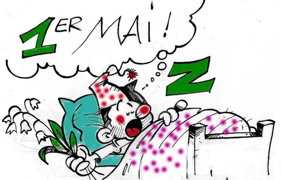 Je vous souhaite à tous un bon premier 1er mai bien énergique.💤