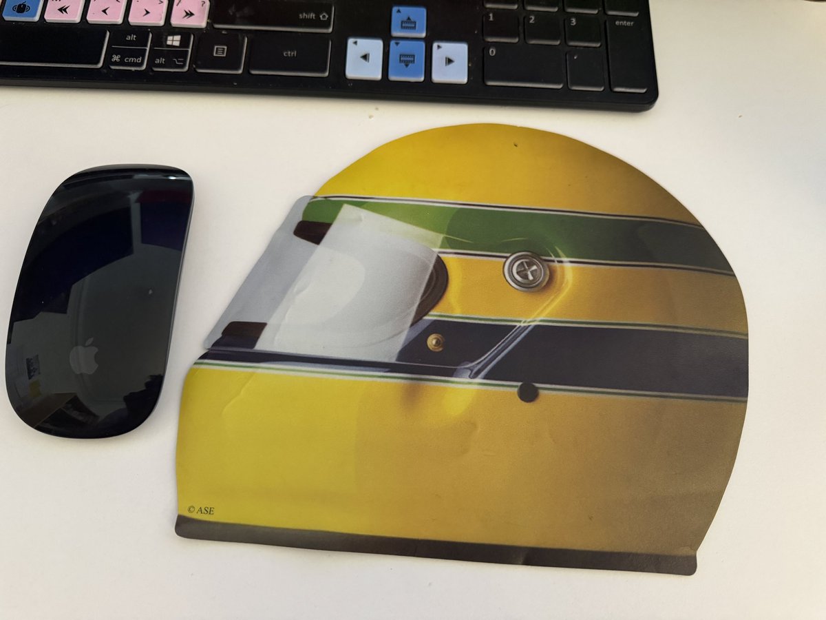 RIP legend AYRTON SENNA. Making the film @SENNAmovie changed my life in so many ways. I know Ayrton had that effect on millions in 🇧🇷, @F1 & around the world. Sounds silly but here’s my #SENNA mouse mat. Without thinking, he’s there, beside me every single day. 🙏🏽❤️ #SennaSempre