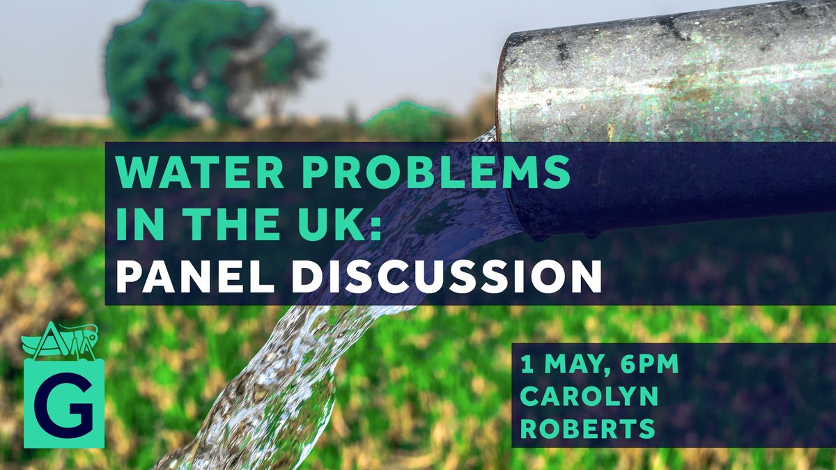 Today from 12noon: Water Problems in the UK Watch live via: gres.hm/water-uk Three debates on the management of water supplies, #flooding, and #pollution; chaired by independent water & #environment consultant, Gresham Emeritus Professor @carolynrroberts + invited guests