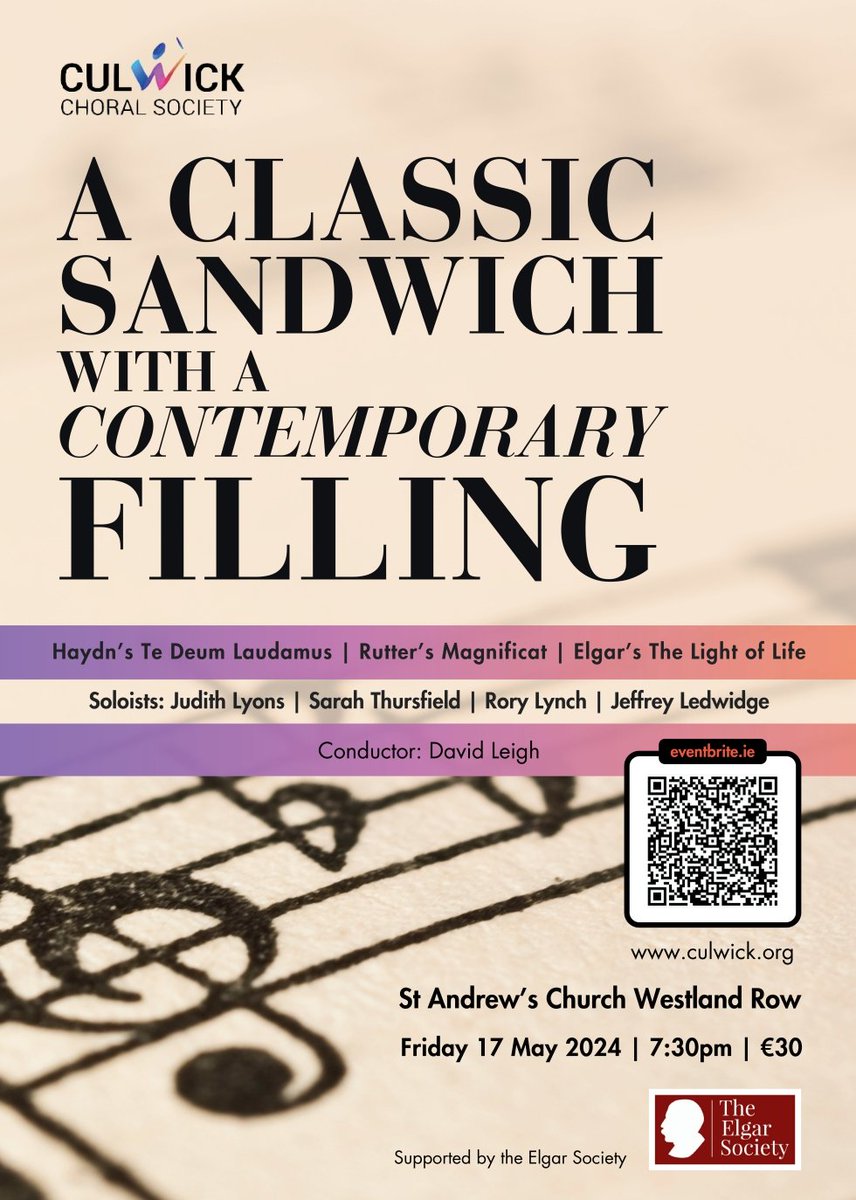 Don't forget to grab your tickets for a very special concert! Blending the classic and contemporary, join us at St Andrews for an unmissable evening. eventbrite.co.uk/e/culwick-spri…