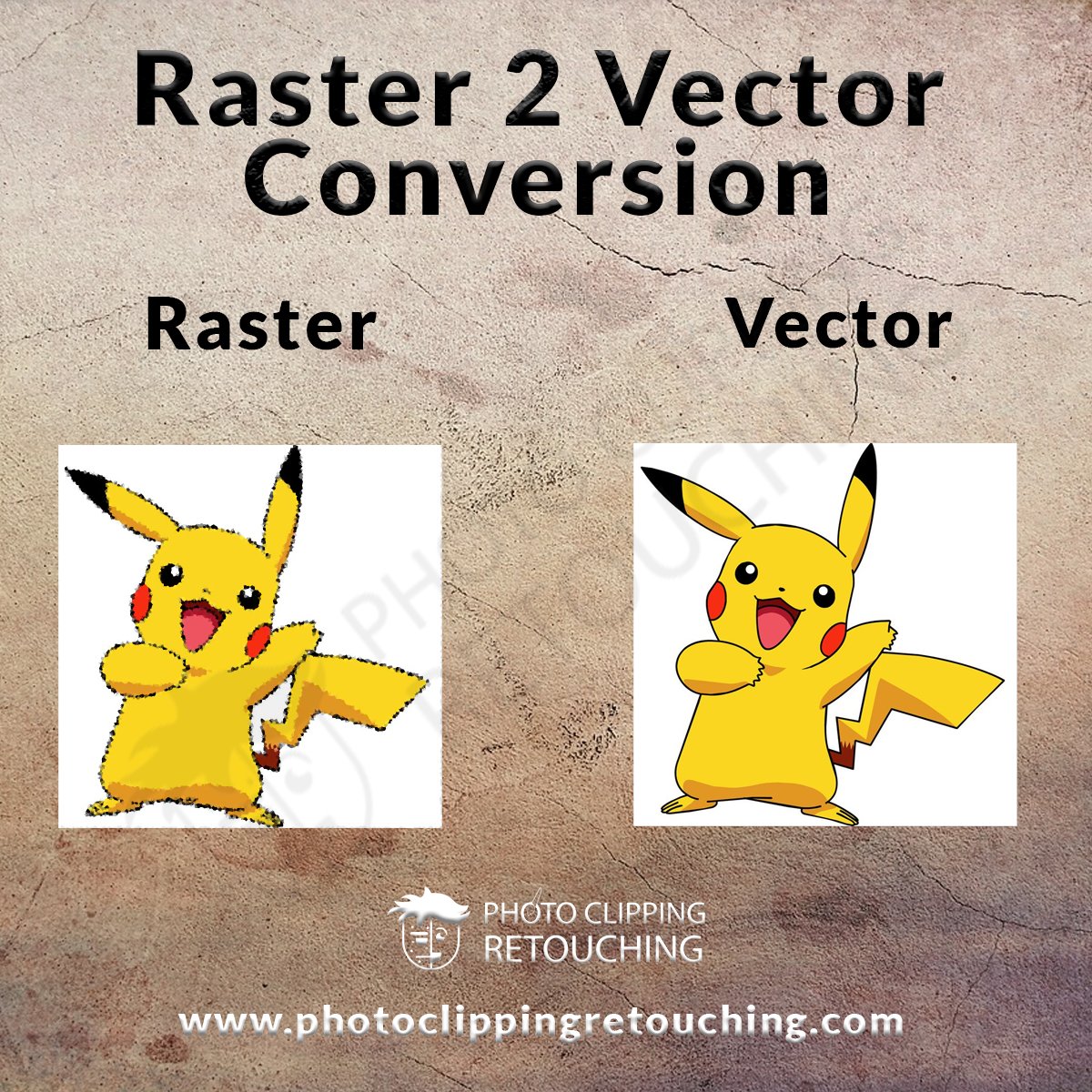 Transform fuzzy images into sharp masterpieces with our Raster to Vector Conversion Service! #RasterToVector #VectorConversion #RasterConversion #PhotoEditing #EditingServices #GraphicDesign #teamPCR Email: info@photoclippingretouching.com Link: photoclippingretouching.com/raster-to-vect…
