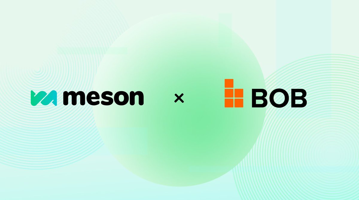 🛬Hello, BOB! Thrilled to be launching on BOB Mainnet, now users can make a cross-chain swap of #WBTC, #ETH and #USDT from #BOBMainnet to other 50+ supported networks! Get exploring BOB ecosystem with meson.fi today!🚀