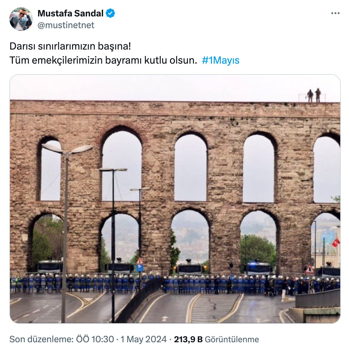 Mustafa Sandal'ın #1Mayıs önlemleri ile ilgili yorumu gündemde: 'Darısı sınırlarımızın başına!'