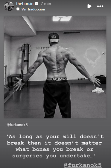 'As long as your will doesn’t break then it doesn’t matter what bones you break or surgeries you undertake…' @KeremBursin you are an example of willpower and self-improvement 🥹👏👏👏 #KeremBürsin