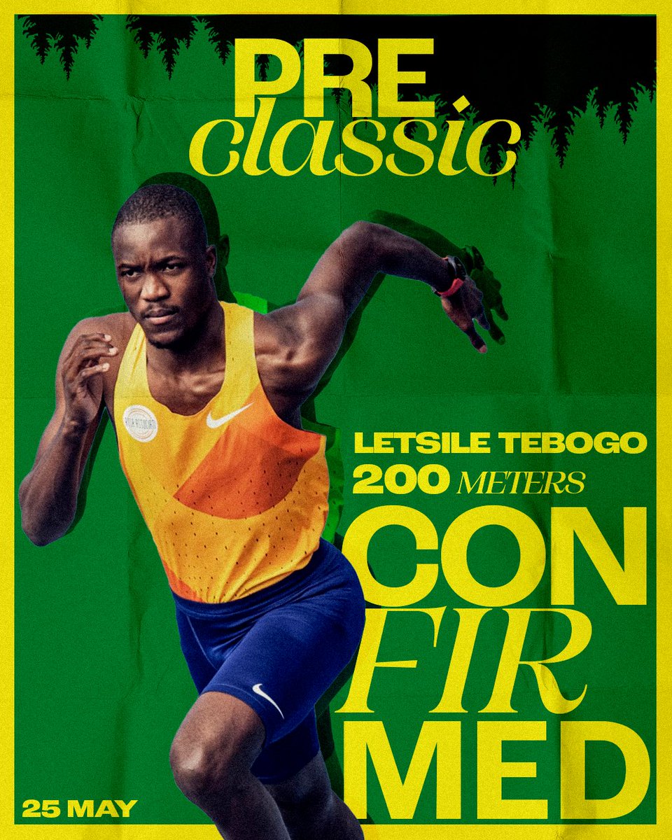 First Diamond League 💎 of 2024 for Letsile Tebogo will be the 200 m at @nikepreclassic next 25th May.