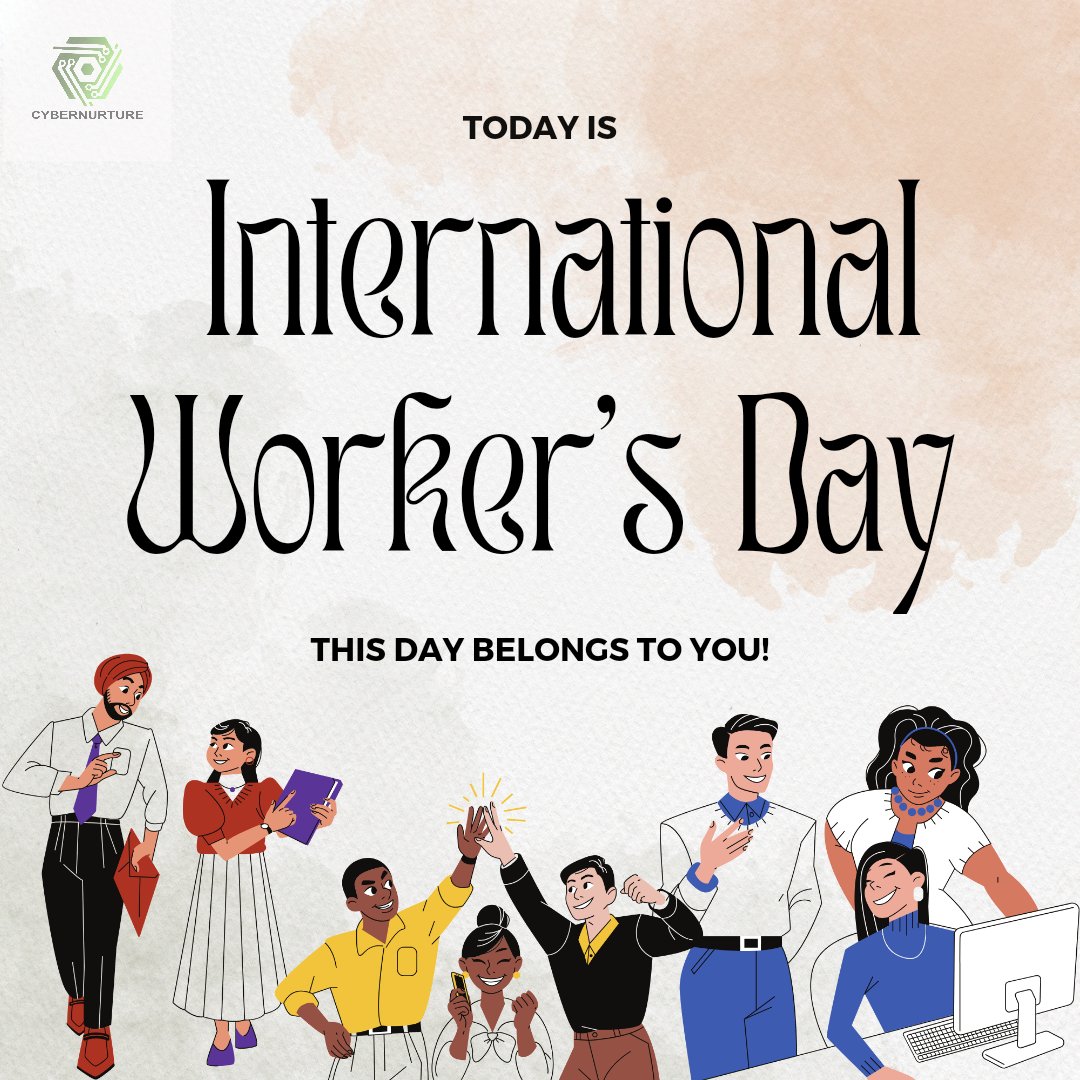 cybernurture's tweet photo. Happy Workers' Day to you! 🎉 On this special day, let's celebrate the hard work and dedication of workers around the world. Here's a quote to honor the spirit of labor: "Hard work pays off! Today, we recognize and appreciate the contributions of every worker. Keep shining ✨ https://t.co/T9VYD8bRj5