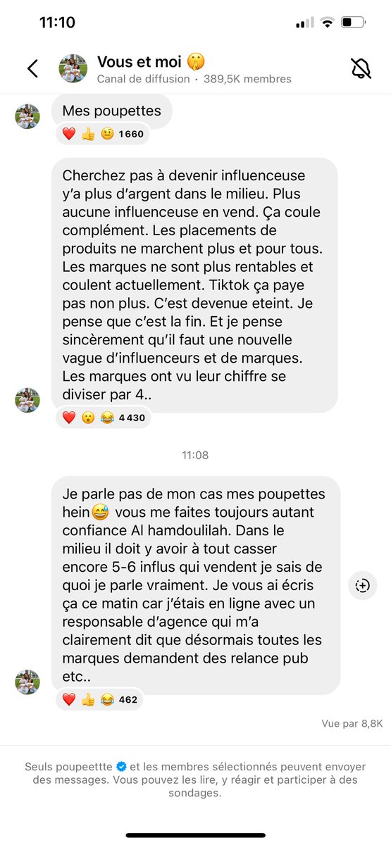 Voilà la preuve qu’elle campe sur Twitter .. Elle ne parle ps de son cas car elle elle vend très bien d’après elle hein 😂🤣🤣🤣 bon cette fois c’est sur elle touche le fond ! 😂🤣🤣 le retour à la réalité arrive bientôt ⏳😂 #poupettekenza