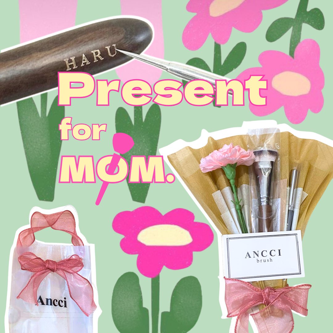 ／

Present  for  MOM  開催💐

＼

大好きなお母さんへプレゼント🎁😌
〝 365日使えるメイクブラシ ” と
ありがとうの気持ちを贈りませんか？

世界に1つだけ
”  名前入りブラシ “ が無料で作れちゃう😳♡ 

100年枯れないカーネーション︎も登場✨

詳細今すぐチェック⬇️
instagram.com/p/C6a4snTObj-/…