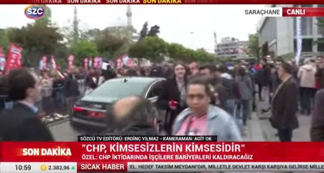 📌Görev tamam, kaçalım!

DİSK'in bütün ısrarına rağmen 
Özgür Özel, Ekrem İmamoğlu ve diğer yetkililer Saraçhane Meydanından ayrıldı.

CHP yöneticileri, örgüt üyelerine mesaj atıp sabah 7'de Saraçhane'ye topladılar.
"Taksim'e kadar yürüyeceğiz" deyip birkaç metre sonra makam