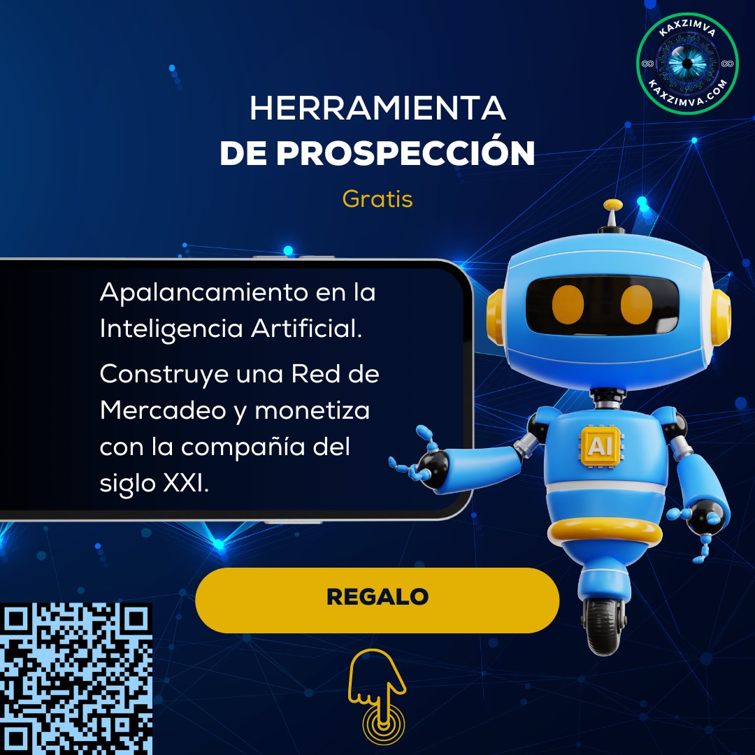 💥HERRAMIENTA GRATIS💥 📣 Construye una red de mercadeo y gana con el comercio E. 📲  bit.ly/49QulYG #Factor4Kaxzimva #Emprendimientos #MacIA #Kaxzimva #MiTiendaKaxzimva #LiveGoodKaxzimva #Liderazgo #IA #Python #Binance #Bitcoin #Criptomonedas #Publicidad #TomaNota