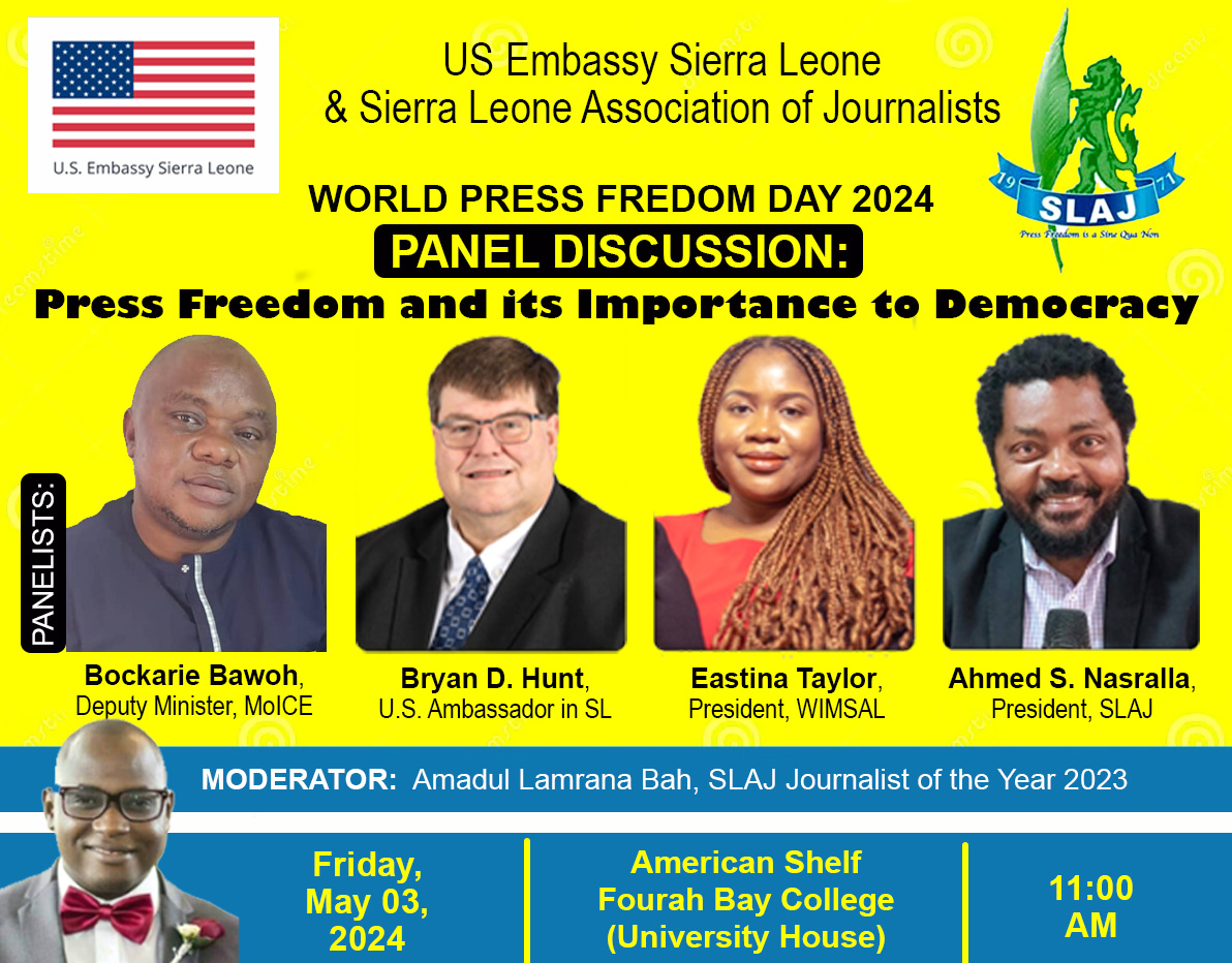 WORLD PRESS FREEDOM DAY 2024 @TheMFWA @slajpresident @LamranaAmadu @EastinaTaylor3 @DeMonk75 @kelvinxlewis @UmaruFofana