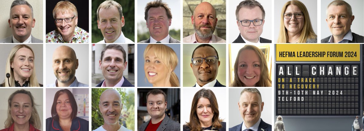 Last chance to book to join us in Telford for the HEFMA Leadership Forum #HEFMAForum24 #HEFMAAwards24 fantastic speaker programme, knowledge-sharing &amp; networking, latest products and services from suppliers: day &amp; overnight delegate packages available  hefma.co.uk/leadership-for…
