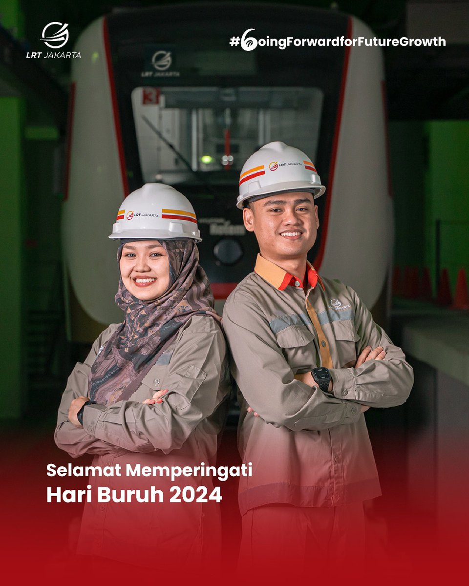 lrtjkt's tweet photo. Apresiasi kepada insan tangguh yang telah berkontribusi dalam membangun kemajuan bangsa. 

Selamat Hari Buruh! Kerja Bersama Wujudkan Pekerja yang Kompeten✨

#LRTJakarta #LRTJKT #LRTJAmanNyaman https://t.co/FZMJlt8ooo