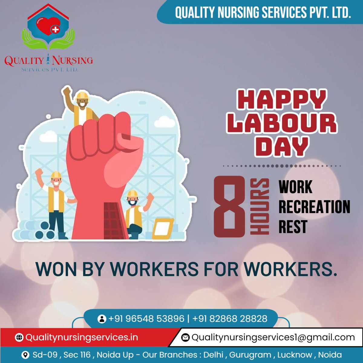 🌟Let's honor the unsung heroes of healthcare this World Labour Day – our dedicated nurses!

828-6-828-828
qualityelderhomes@gmail.com
qualityelderhomes.com

#NursingHeroes #LabourDay2024
#NursingHeroes #HealthcareHeroes
#FrontlineWorkers #QualityElderHome #SupportiveCare