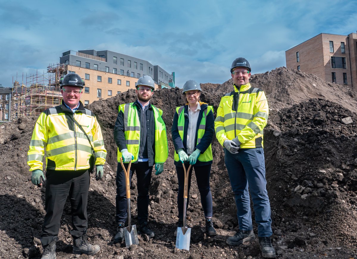 Construction starts on £59m low-carbon development in Edinburgh combining student flats, build-to-rent and affordable homes. Burnet Point is the first-ever mixed-use residential development of its kind by @UNITEGroup tinyurl.com/5x6b63sd