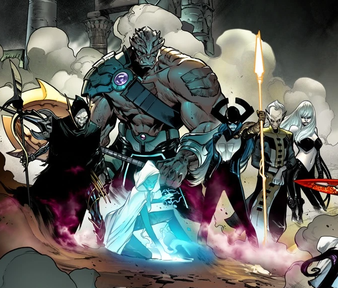 Thanos’ henchmen - The Black Order – are also taken from the comic books. They were introduced so that the heroes could be kept away from Thanos until the climax. In the comics, there is a 5th member – a woman called Supergiant – but here there are 4.

47/62