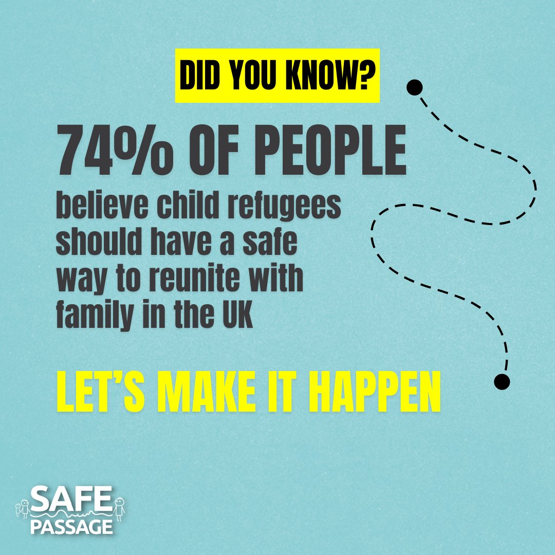 Our movement is getting stronger every day🧡 If you agree that child refugees deserve to be safe and with family, join the fight for safe routes: safepassage.org.uk/campaign