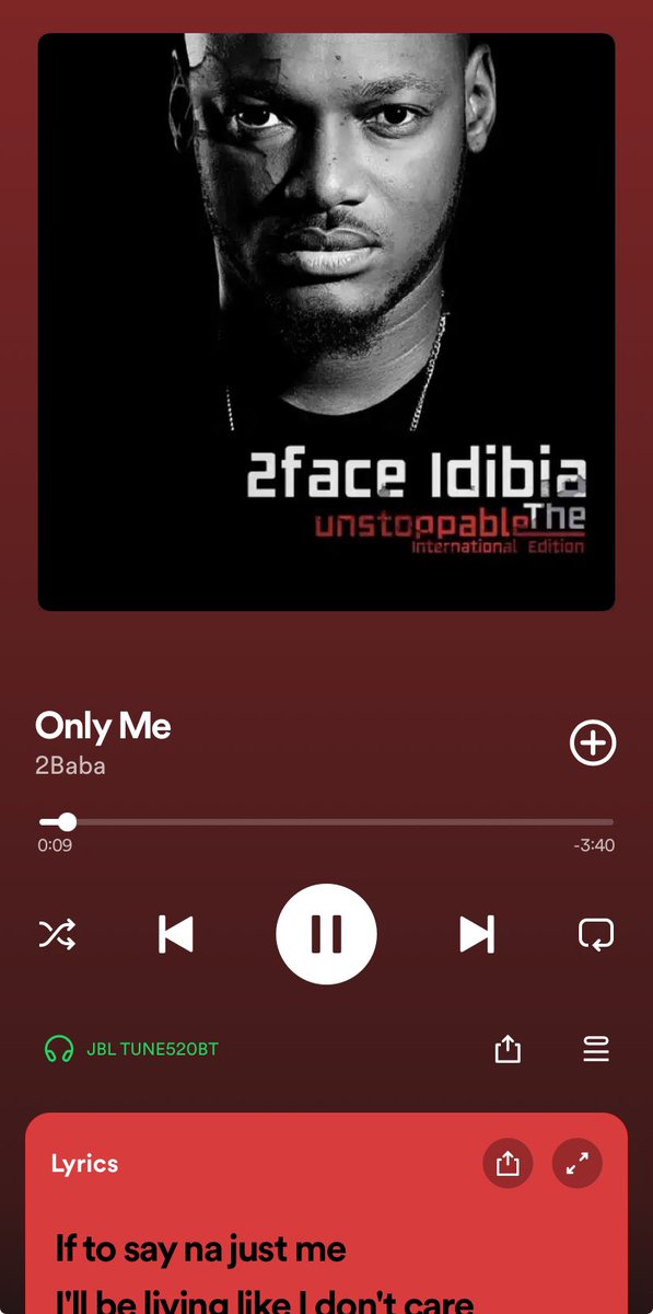 Only me by 2baba still hit hard. Baba is a legend