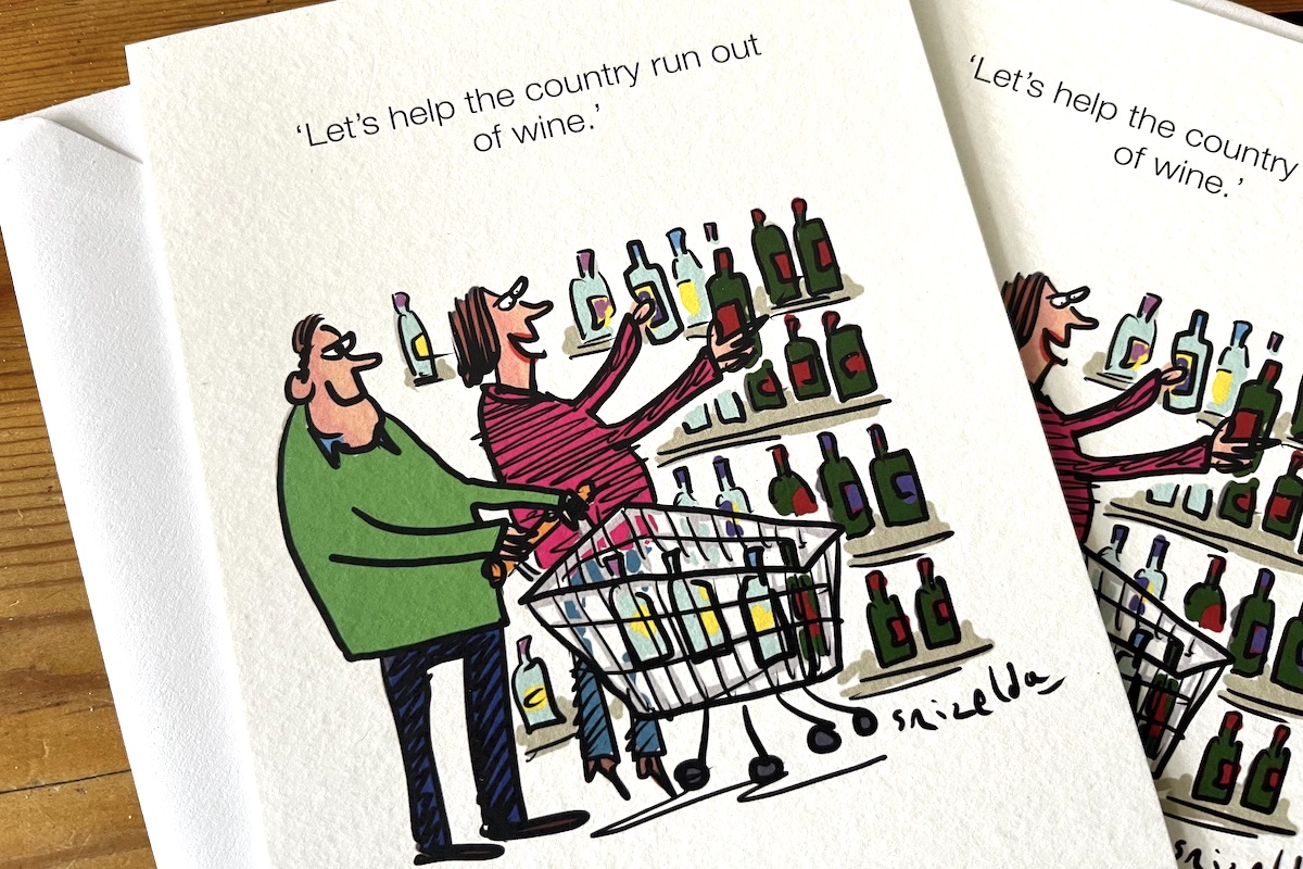 I've always loved this @GrizeldaG cartoon and now discovered you can get it in greetings card form. Stocked up on them in my local Oxfam, so if you know me in analogue form this is the birthday card you'll be getting his year.🍰🍷
