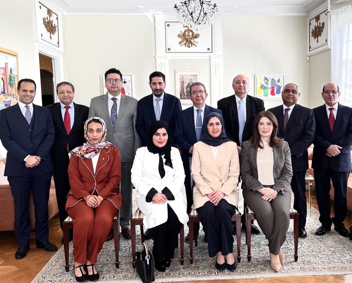 I was honoured to welcome at the #Moroccan_Residence my colleagues #Arab_Ambassadors and Heads of Missions accredited to #Sweden and to chair the April 2024 meeting of the #Council_of_Arab_Ambassadors, during which we had a fruitful discussions on subjects of common interests.
