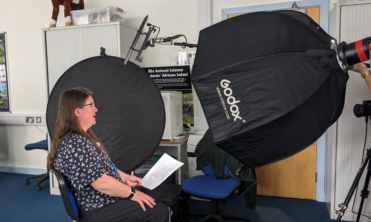 Animal Science lecturer Dr Jennie Litten Brown is currently being interviewed by @visuallineltd about our #HigherEducation offering. 🔬 She is talking to the crew about our Animal Science HND and our BSc Top-Up options, which you can explore here: canterburycollege.ac.uk/study-with-us/… 🥽