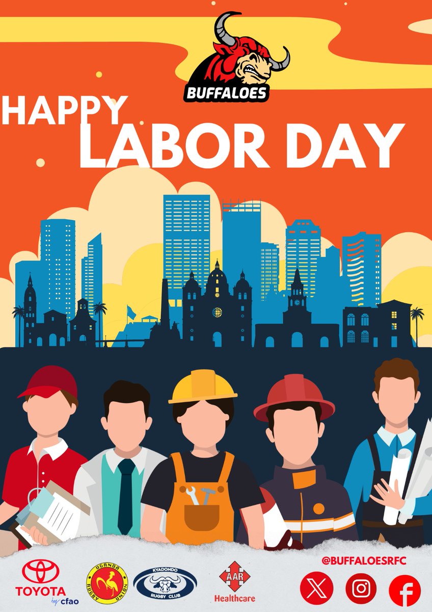 Happy Labour Day! Cheers to all the hardworking people who make our world a better place each and every day. #ToyotaBuffaloes #BuffaliSoldier #OneTeamOneSpiritOneWin #HarderStrongerForLonger