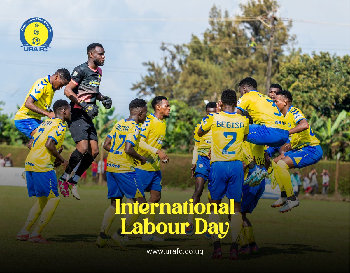 Today, we celebrate the hard work and dedication of every individual, on and off the field. Happy International Labour Day from URA FC! 💪⚽️ #URAFC | #OneTeamOneDream