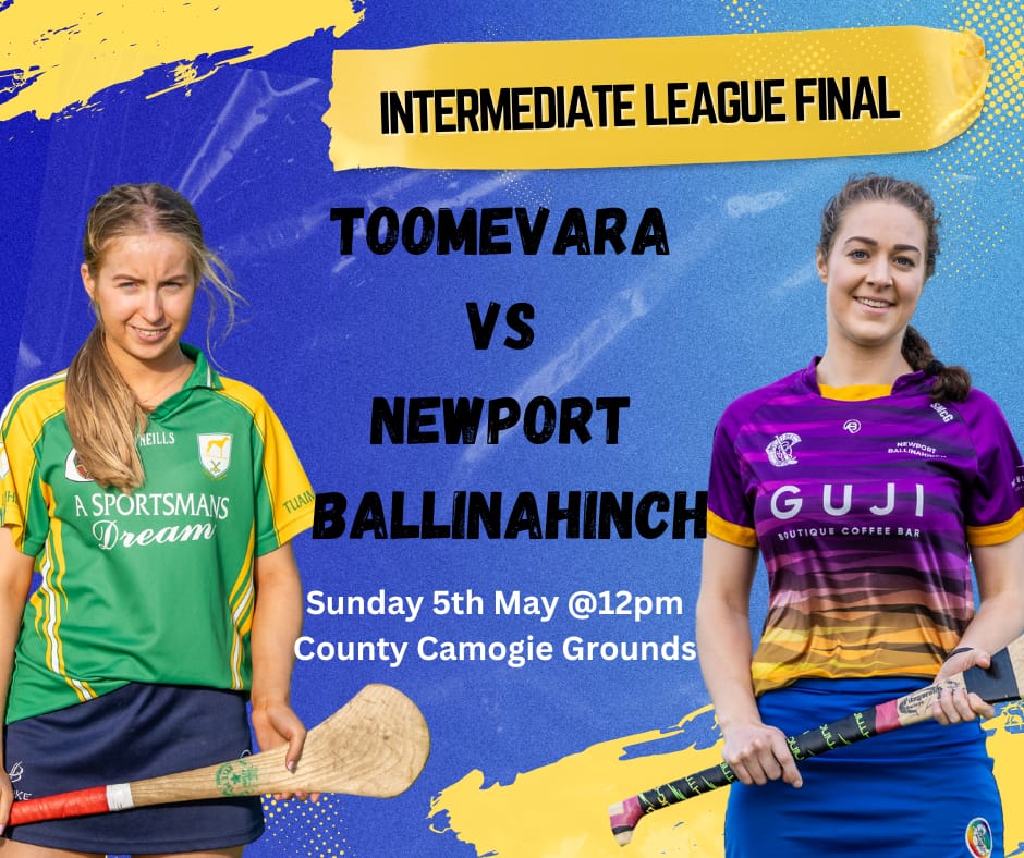 All roads lead to the County Camogie Grounds this Sunday where our Intermediate girls will take on Newport Ballinahinch in the League Final. Expecting a big Toome crowd to support the team. 💚💛💪 @ToomeGAA