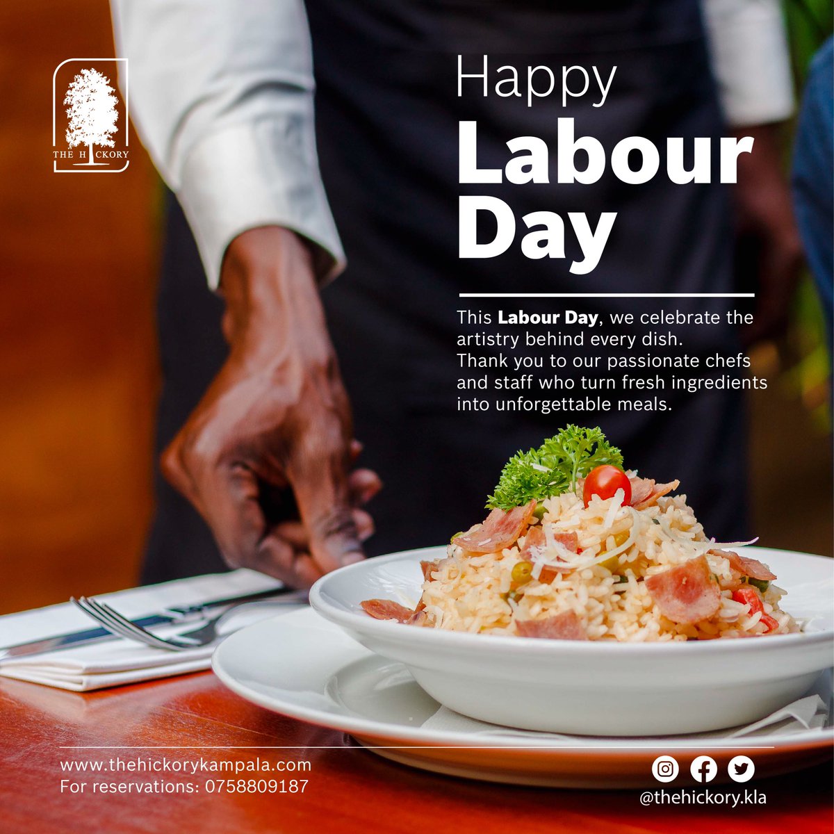 We celebrate the artistry behind every dish we serve at #TheHickory. Thank you to our passionate chefs and staff who turn fresh ingredients into unforgettable meals. Happy Labour Day. #InternationalLabourDay