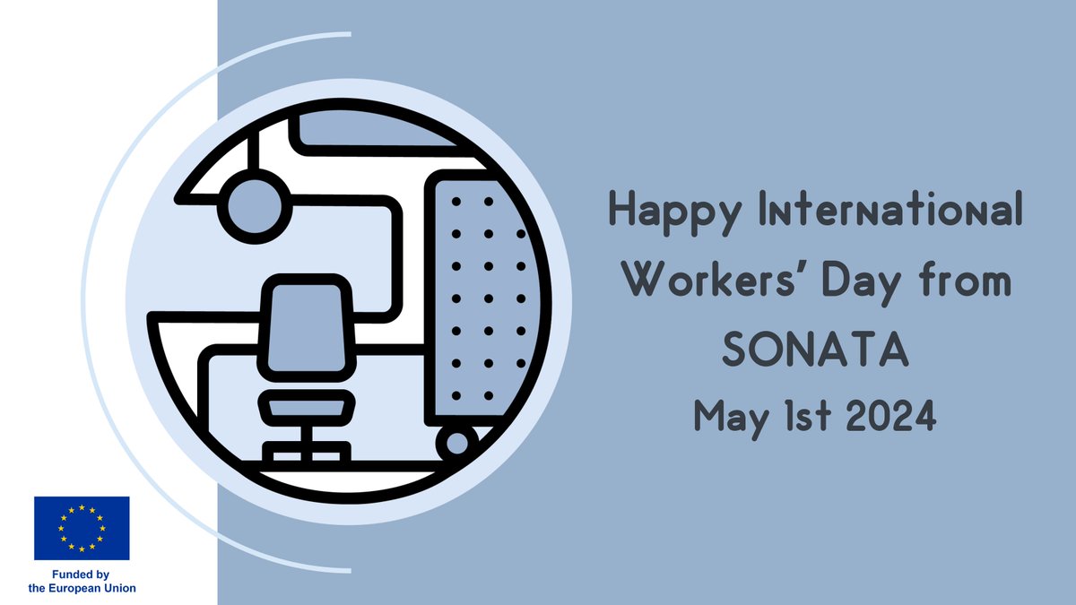 ✨ 1st May is International Workers' Day! 🙌 #SONATA_horizon aims to empower workers by offering recommendations on how they can improve their shared workplaces using multiple adaptive architectural technologies. 🎉 Join SONATA in celebrating #InternationalWorkersDay!