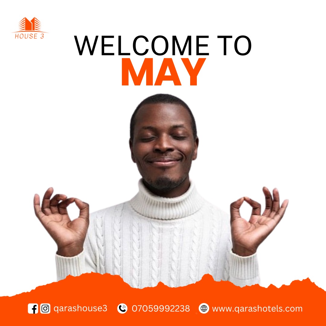 Hello May,  Wishing our wonderful Customers a month filled with comfort, joy, and delightful moments. We can't wait to welcome you and make your stay extraordinary.

#may #newmonth #hotelstay #portharcourt #hotelroom #portharcourthotels