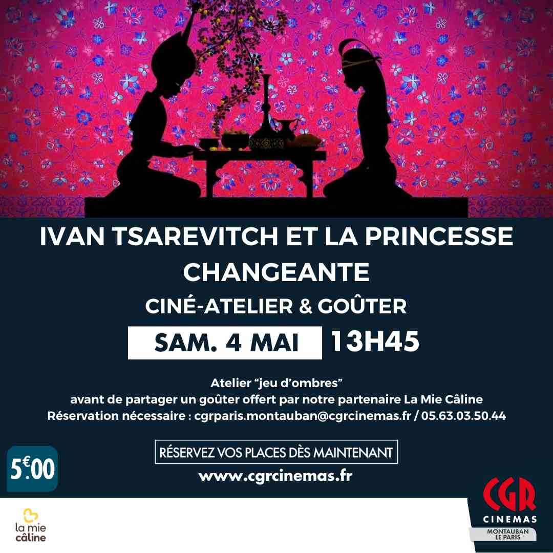 cgr_leparis's tweet photo. Inscrivez vite votre enfant pour notre atelier "Jeu d'ombres", les places sont limitées !
Un film de Michel Ocelot (Kirikou, Azur et Asmar, Le pharaon le sauvage et la princesse...) https://t.co/cChDlQ259r
