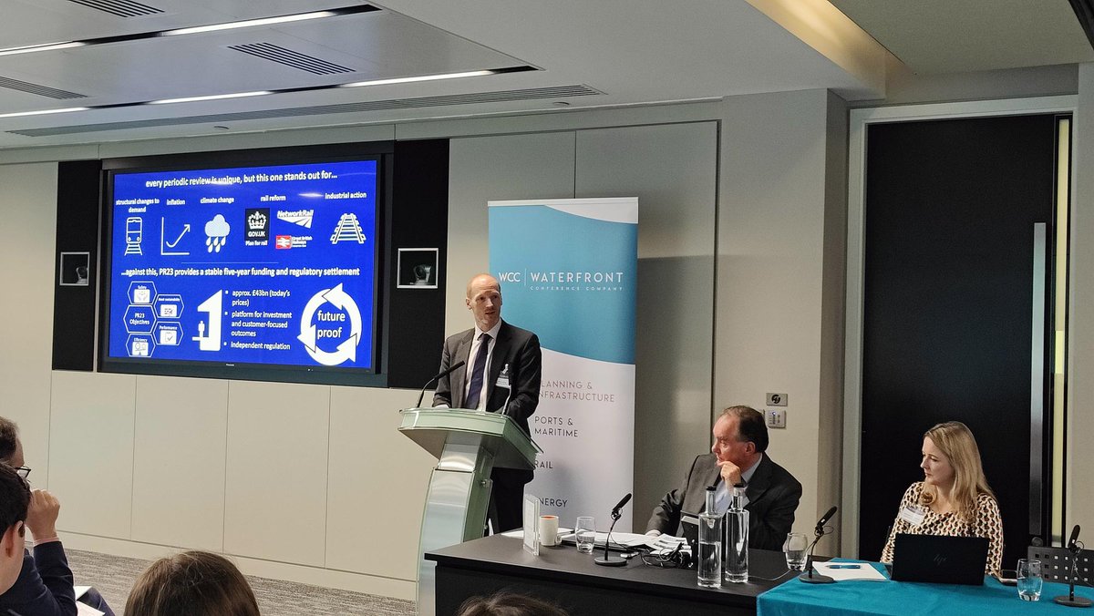 Will Godfrey, Director of Economics, Finance and Markets from @Railandroad discusses PR23, the platform for investment and a customer-focused railway in uncertain times #RailForum24