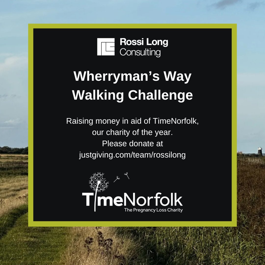 🥰 We’re excited to announce our charity of the year for 2024 – @TimeNorfolk. On June 29th staff will be hiking 20 miles between Norwich and Great Yarmouth, in our Wherryman’s Way Walking Challenge! Find out more > bit.ly/3w4BO8Y 📷: bit.ly/4daWYmp