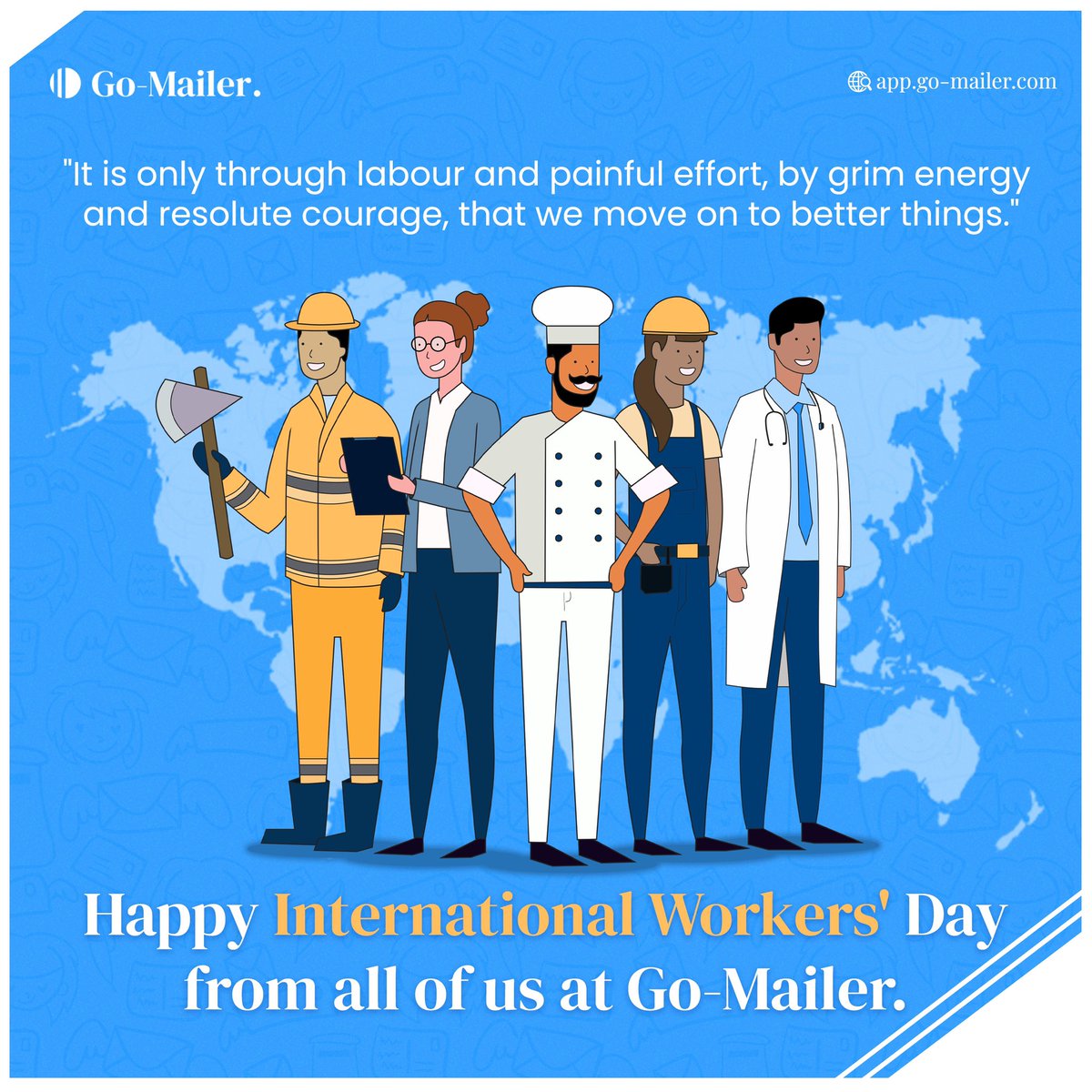 Each and every worker needs to be treated with dignity and respect. 

Wishing you a Happy International Workers Day from all of us at Go-Mailer!
.
.
#gomailer #happyworkersday🇳🇬 #internationalworkersday #emailmarketing #MayDay2024